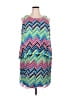 JBS 100% Polyester Chevron-herringbone Blue Casual Dress Size 18 - photo 1
