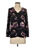 J.Crew Factory Store 100% Polyester Black Long Sleeve Blouse Size 00 - photo 1