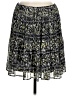 Elle 100% Polyester Paisley Black Casual Skirt Size M - photo 2