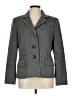 Le Suit 100% Polyester Chevron-herringbone Gray Blazer Size 12 - photo 1