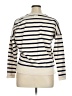 Broadway 38 100% Cotton Stripes Ivory Sweatshirt Size XL - photo 2