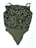 Forever 21 Plus 100% Polyester Green Bodysuit Size 0X - photo 1