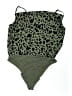 Forever 21 Plus 100% Polyester Green Bodysuit Size 0X - photo 2