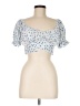 Altar'd State 100% Polyester Blue Short Sleeve Blouse Size M - photo 1