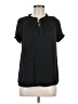 Catherine Malandrino 100% Polyester Black Short Sleeve Blouse Size M - photo 1