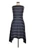 Tommy Hilfiger 100% Polyester Stripes Blue Casual Dress Size 14 - photo 2