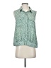CAbi 100% Polyester Green Sleeveless Blouse Size S - photo 1