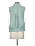 CAbi 100% Polyester Green Sleeveless Blouse Size S - photo 2