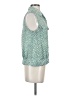 CAbi 100% Polyester Green Sleeveless Blouse Size S - photo 4