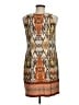 Sandra Darren Graphic Brown Casual Dress Size 8 (petite) - photo 2