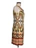 Sandra Darren Graphic Brown Casual Dress Size 8 (petite) - photo 4