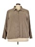 Linden Hill Tweed Brown 3/4 Sleeve Button-Down Shirt Size 3X - photo 1