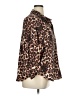 Assorted Brands 100% Polyester Animal Print Brown 3/4 Sleeve Blouse Size 1X - photo 4
