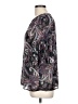 Jeans By Buffalo 100% Polyester Paisley Gray 3/4 Sleeve Blouse Size L - photo 5