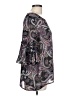 Jeans By Buffalo 100% Polyester Paisley Gray 3/4 Sleeve Blouse Size L - photo 4