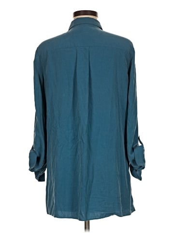 Lafayette 148 New York 3/4 Sleeve Silk Top (view 2)