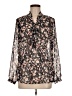 Assorted Brands 100% Polyamide Floral Black Long Sleeve Blouse Size M - photo 1