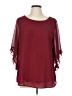 Assorted Brands Burgundy 3/4 Sleeve Blouse Size L - photo 1