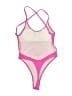 Unbranded Solid Pink One Piece Swimsuit Size XXS (estimated) - photo 2