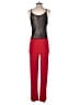Last Tango Color Block Red Jumpsuit Size M - photo 2