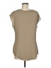 Love and Haight 100% Polyester Tan Short Sleeve Top Size M - photo 2