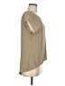 Love and Haight 100% Polyester Tan Short Sleeve Top Size M - photo 4