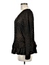Halogen 100% Polyester Black Long Sleeve Blouse Size M - photo 5