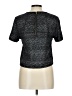 Bar III Metallic Gray Silver Short Sleeve Top Size L - photo 2