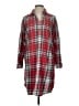 Lands' End Plaid Red Casual Dress Size S - photo 1