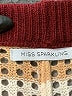 Miss Sparkling Color Block Ivory Burgundy Casual Pants Size XS - photo 7