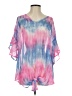 MTS Tie-dye Pink 3/4 Sleeve Blouse Size S - photo 1
