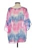 MTS Tie-dye Pink 3/4 Sleeve Blouse Size S - photo 2