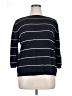 White Stag 100% Cotton Stripes Blue Pullover Sweater Size XL - photo 1