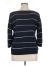 White Stag 100% Cotton Stripes Blue Pullover Sweater Size XL - photo 2
