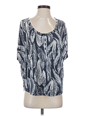 Velvet Short Sleeve Blouse (view 1)