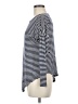CAbi 100% Rayon Stripes Blue Long Sleeve Top Size M - photo 5