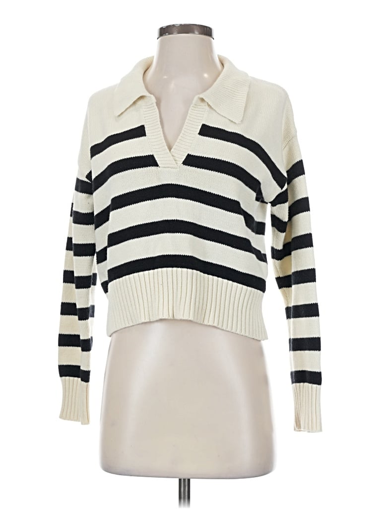 Pre-owned Cider Pullover Sweater In White