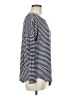 CAbi 100% Rayon Stripes Blue Long Sleeve Top Size M - photo 4