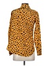 Equipment 100% Silk Animal Print Yellow Blouse Size S - photo 2