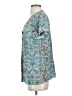 Assorted Brands 100% Rayon Paisley Blue Short Sleeve Blouse Size S - photo 5