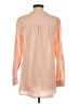 Sigrid Olsen 100% Linen Orange 3/4 Sleeve Blouse Size S - photo 2