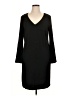 Masseys Solid Black Casual Dress Size 14 - photo 1
