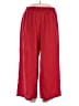 Shein Curve 100% Polyester Red Casual Pants Size 14 Plus (1) - photo 1
