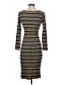 Alya Stripes Gray Casual Dress Size XS - photo 2