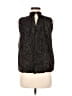 THML 100% Polyester Black Green Sleeveless Blouse Size M - photo 2