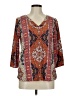 Crosby Orange 3/4 Sleeve Blouse Size M - photo 1