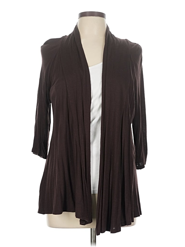 Pre-owned Ab Studio Cardigan Sweater In Brown