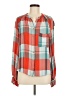 Pilcro Color Block Orange Long Sleeve Blouse Size M - photo 1