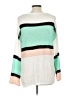 Macaron Color Block White Pullover Sweater Size L - photo 2