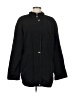 Liz Claiborne Solid Black Coat Size L - photo 1